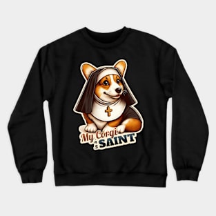 Corgi nun Crewneck Sweatshirt